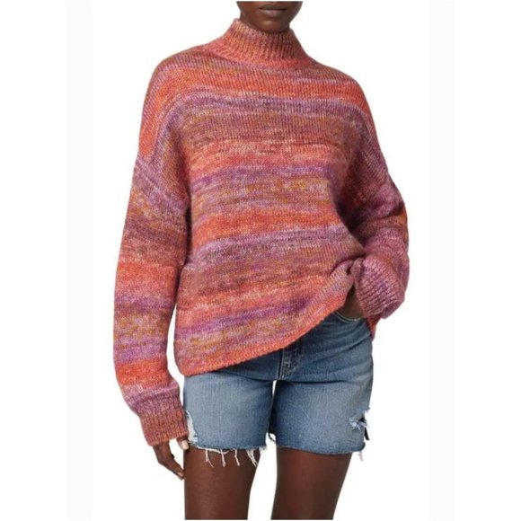 HUDSON JEANS Space Dye Mock Neck Sweater - NWT - Picture 3 of 6